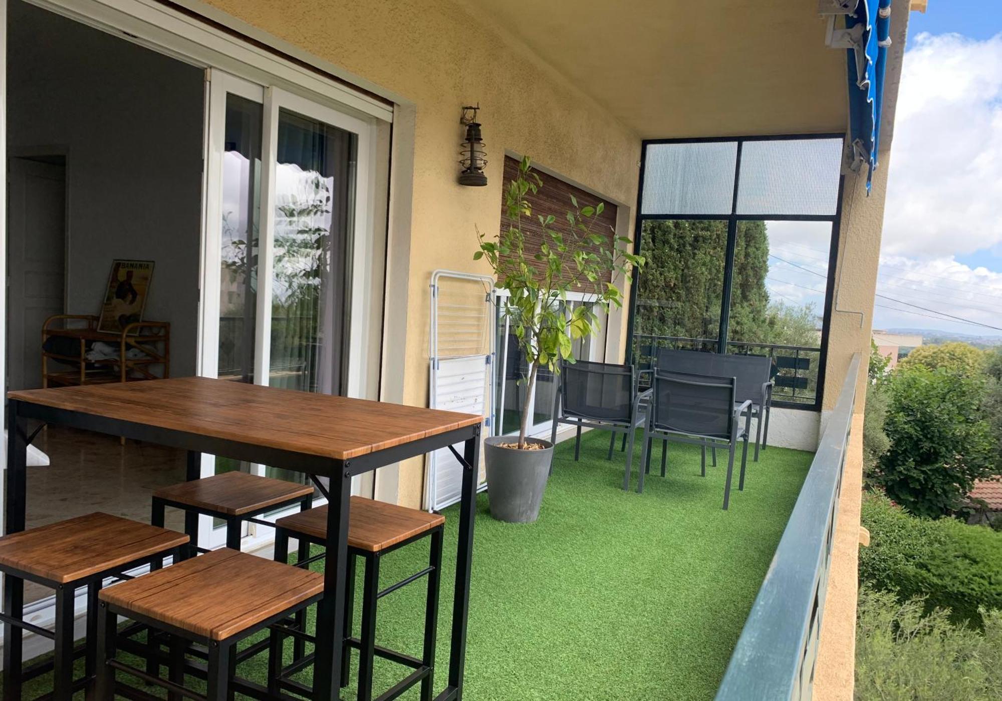 Vence T3 Vue Mer Grande Terrasse Exteriör bild